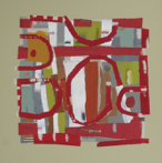 Allies, collage on board, 65 x 65cm