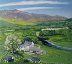 Cumbrian Spring linoprint 35x40cm