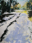 Early Morning Frost in Golden Acre - acrylic - 42 x 55 cm